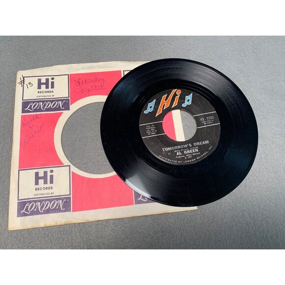 Al Green "Let's Stay Together" 45 RPM Vinyl Record 1971 Hi Records London Sleeve - Picture 2 of 3